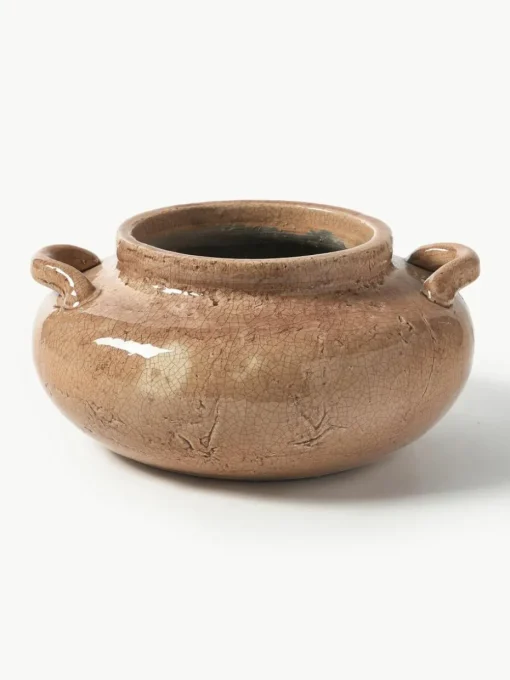 Vase Veda aus Terrakotta, H 16 cm