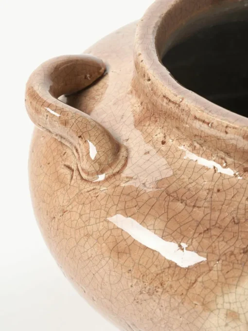 Vase Veda aus Terrakotta, H 16 cm