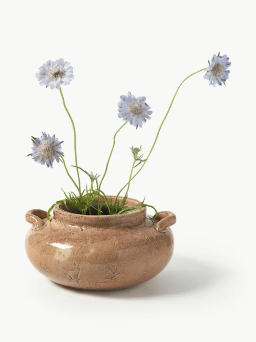 Vase Veda aus Terrakotta, H 16 cm