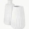 Vasen Esko mit Rillenrelief, 2er-Set