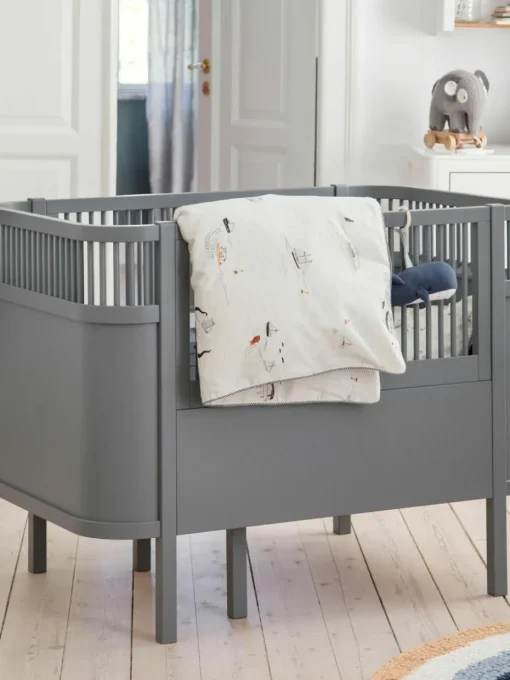 Verlängerbares Babybett Baby & Junior aus Birkenholz, 70 x 110/150 cm