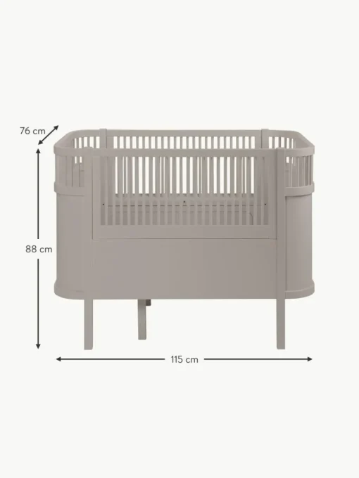 Verlängerbares Babybett Baby & Junior aus Birkenholz, 70 x 110/150 cm