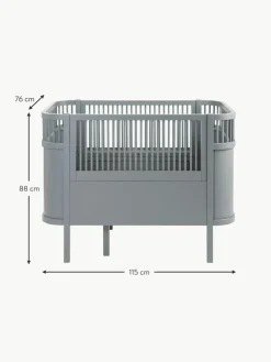 Verlängerbares Babybett Baby & Junior aus Birkenholz, 70 x 110/150 cm