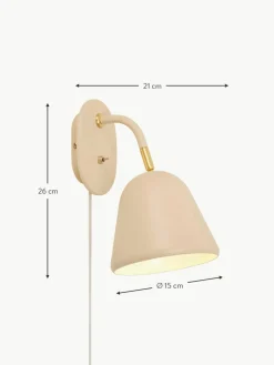 Verstellbare Wandleuchte Mala mit Stecker