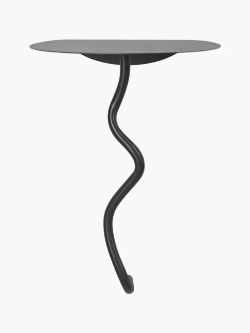 Wand-Beistelltisch Curvature aus Messing
