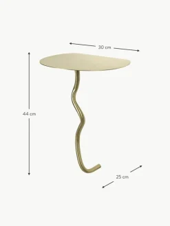 Wand-Beistelltisch Curvature aus Messing