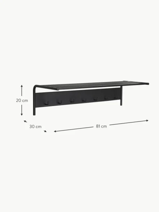 Wandgarderobe Fusion aus Metall