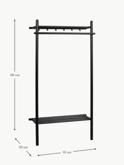 Wandgarderobe Milford aus Eichenholz
