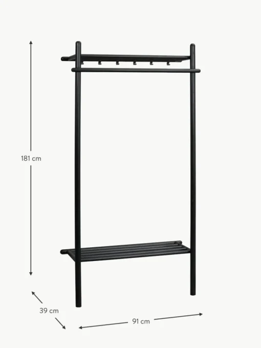 Wandgarderobe Milford aus Eichenholz