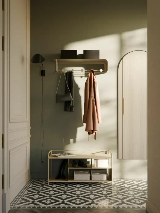Wandgarderobe Nash aus Metall