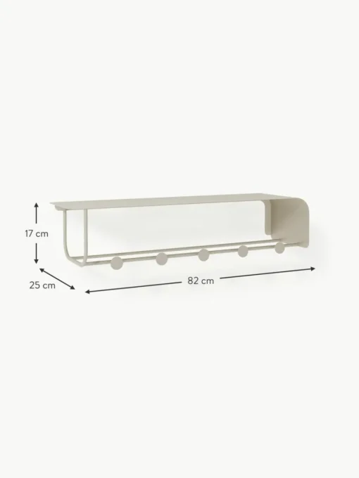Wandgarderobe Nash aus Metall