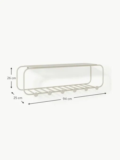 Wandgarderobe Nash aus Metall