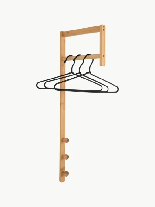 Wandgarderobe Trento aus Bambusholz