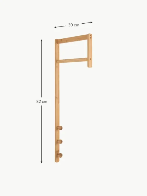 Wandgarderobe Trento aus Bambusholz