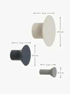 Wandhaken Spot aus Metall, 3er-Set