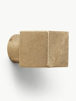 Wandhaken Square aus Messing mit Antik-Finish