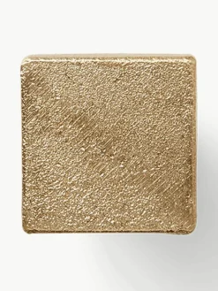 Wandhaken Square aus Messing mit Antik-Finish