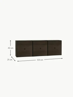 Wandkonsole Frame aus Holz und Metall