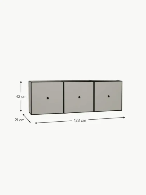 Wandkonsole Frame aus Holz und Metall
