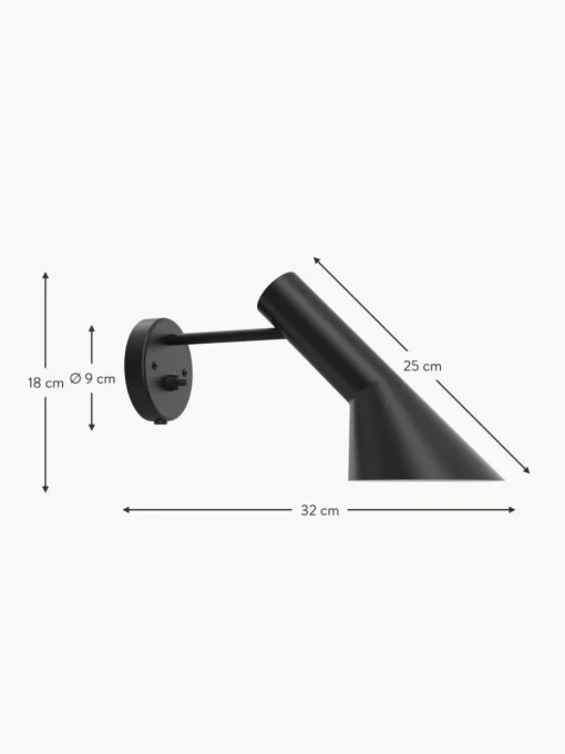 Wandleuchte AJ mit Stecker