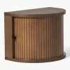 Wandnachttisch Calary mit geriffelter Front