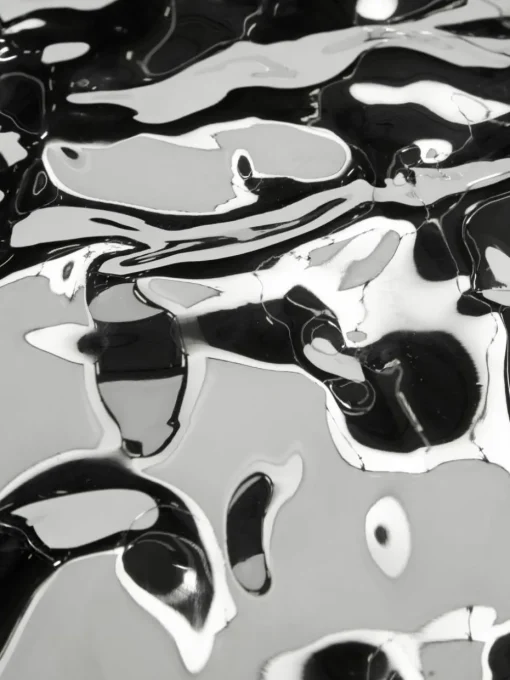 Wandobjekt Splash mit gehämmerter Oberfläche, 2 Stück