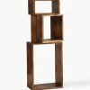 Wandregale Nisse aus Mangoholz, 3er-Set