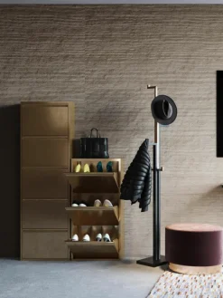 Wand-Schuhschrank Caruso mit Klappfächern