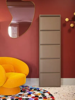 Wand-Schuhschrank Caruso mit Klappfächern