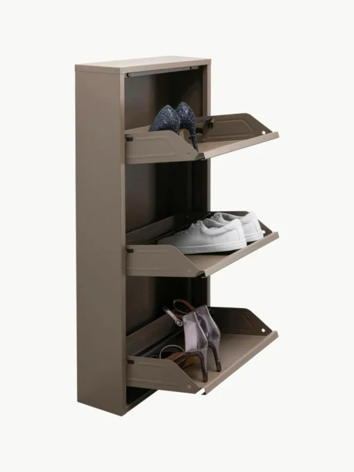 Wand-Schuhschrank Caruso mit Klappfächern