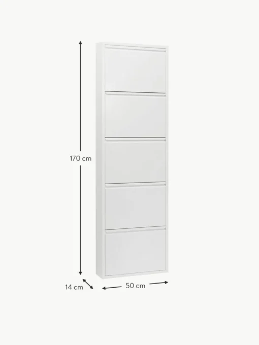 Wand-Schuhschrank Caruso mit Klappfächern