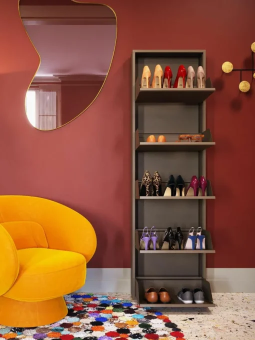 Wand-Schuhschrank Caruso mit Klappfächern