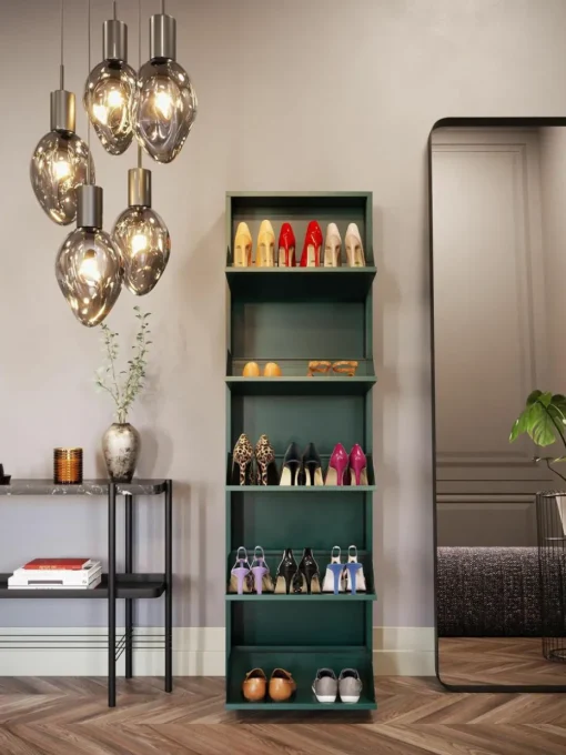 Wand-Schuhschrank Caruso mit Klappfächern