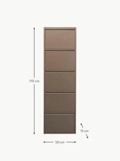 Wand-Schuhschrank Caruso mit Klappfächern