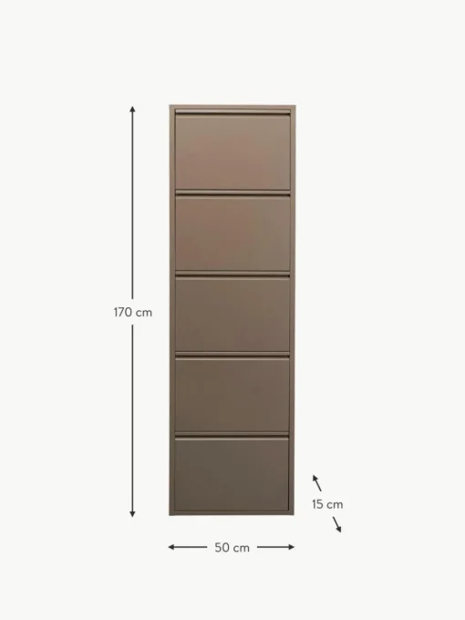 Wand-Schuhschrank Caruso mit Klappfächern