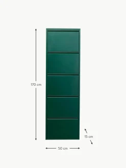 Wand-Schuhschrank Caruso mit Klappfächern