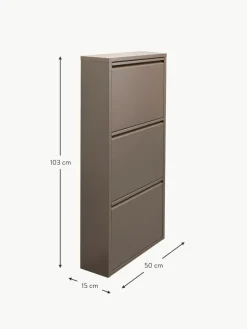 Wand-Schuhschrank Caruso mit Klappfächern