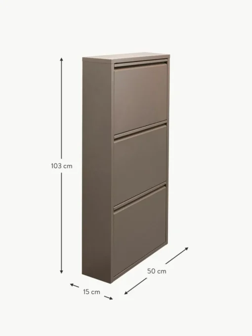 Wand-Schuhschrank Caruso mit Klappfächern