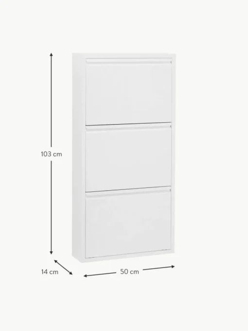 Wand-Schuhschrank Caruso mit Klappfächern