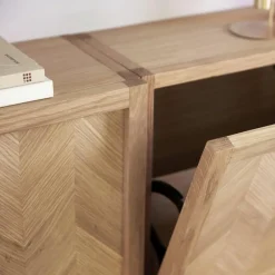 Wand-Schuhschrank Herringbone aus Eichenholz
