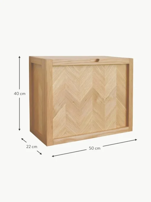 Wand-Schuhschrank Herringbone aus Eichenholz
