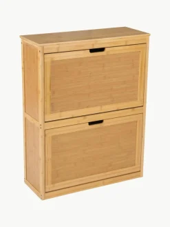 Wand-Schuhschrank Kedar aus Bambusholz