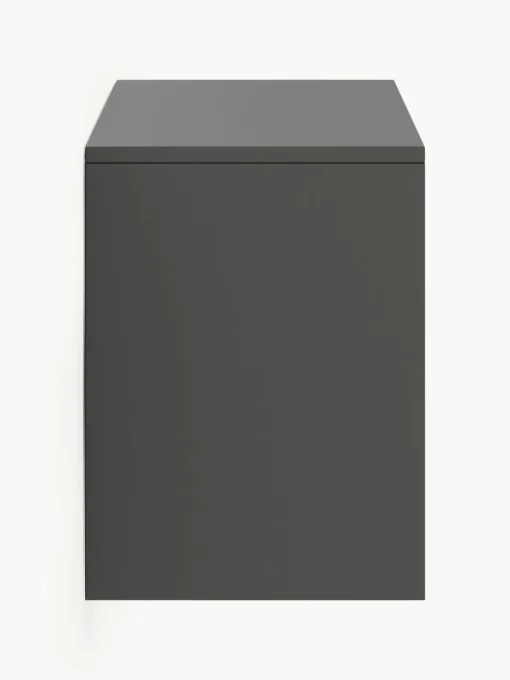Wand-Schuhschrank Shea mit Klappfächern und geriffelter Front
