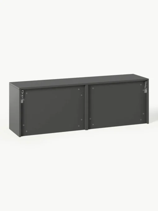 Wand-Schuhschrank Shea mit Klappfächern und geriffelter Front