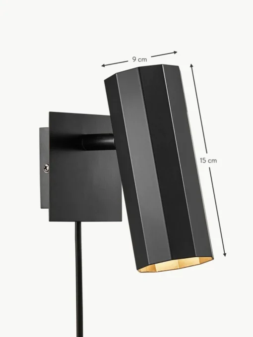 Wandstrahler Alanis mit Stecker