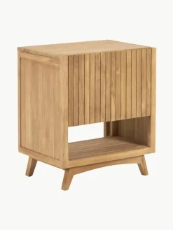Waschbeckenunterschrank Kuveni aus Teakholz, B 70 cm