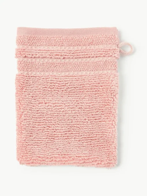 Waschhandschuhe Luxe mit Streifenbordüre, 2 Stück