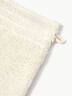 Waschhandschuhe Luxe mit Streifenbordüre, 2 Stück