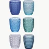 Wassergläser Bicchieri mit Strukturmuster, 6er-Set