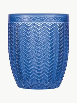 Wassergläser Bicchieri mit Strukturmuster, 6er-Set